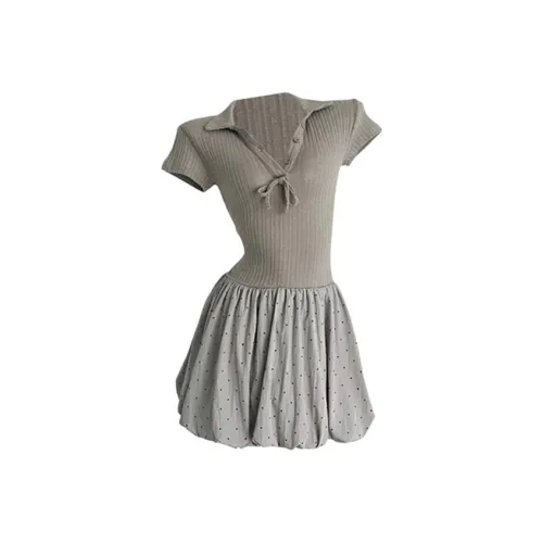 SECFLY OFFICIAL Короткий рукав Платье Женское