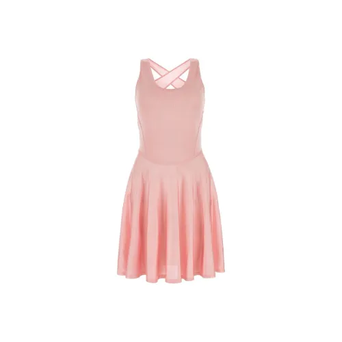 Alaia Без рукавов Платье Женское Розовый кварц