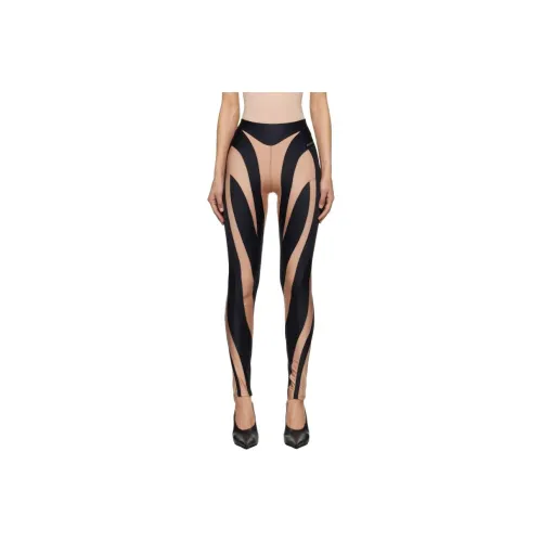Mugler Черные Женские Леггинсы
