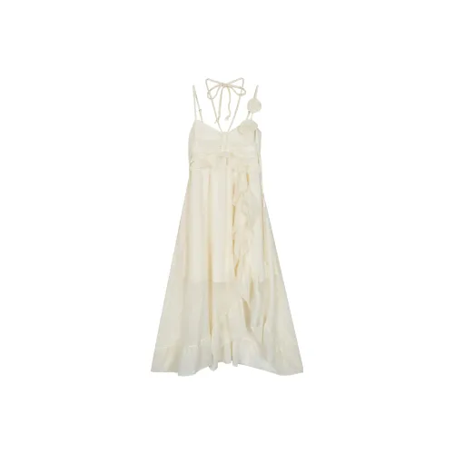 Лето будет после ужина. Платье Slip Женское Белое