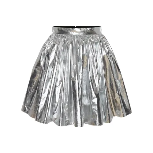 Alexander McQueen Серебряные Женские Повседневные Короткие Юбки