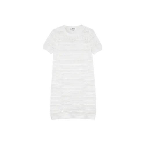 ONLY Короткий рукав Платье Женское Снег Лотос Белый