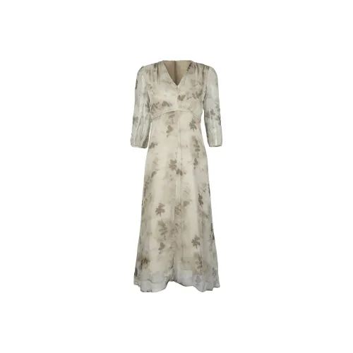 Peiyue Hanbok Многоцветные Женские Длинные Платья с Рукавами