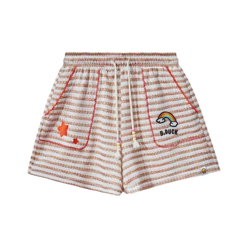 B.Duck Повседневные шорты Женские Апельсин Полосы