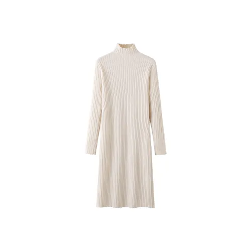 ONE PASS STUDIO Длинное платье с длинными рукавами женское