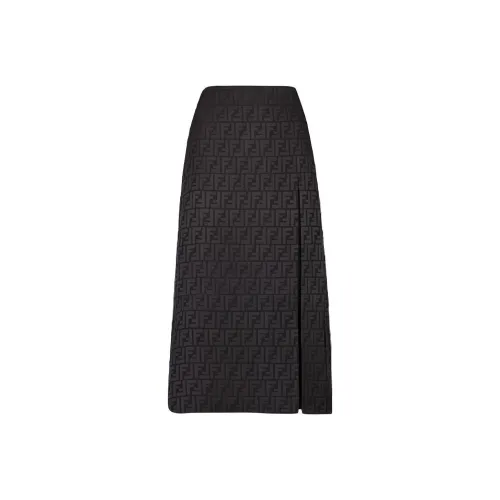 FENDI SS22 Платье-миди Женское Черное