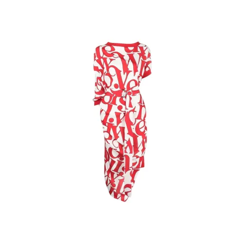 Vivienne Westwood Red Женские Длинные Рукава Платья