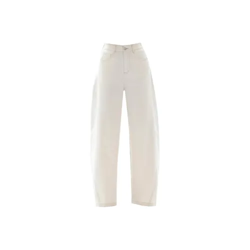 You cow me pants Экрю Женские Джинсы