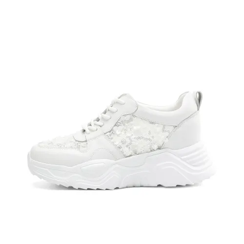 BOERDIQI Низкий топ кэжуал женский белый