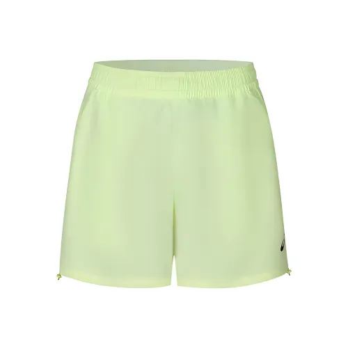 Asics Повседневные шорты Женские Желто-зеленые