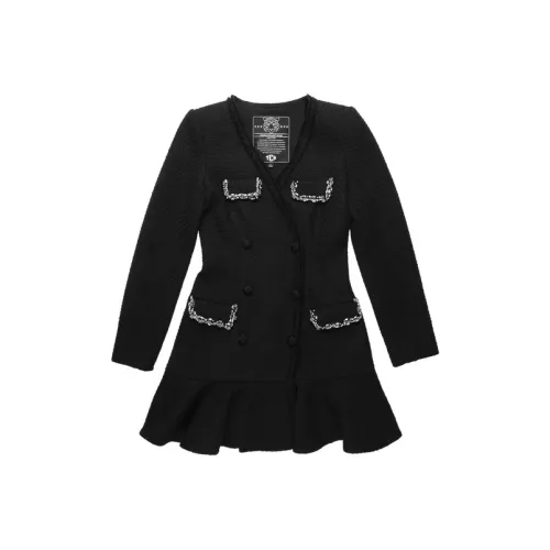 TCH Длинное платье с длинными рукавами женское черное