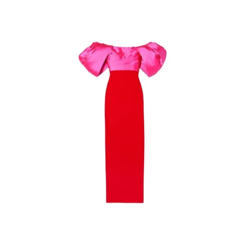 Solace London Red Женские Короткие Платья с Рукавами