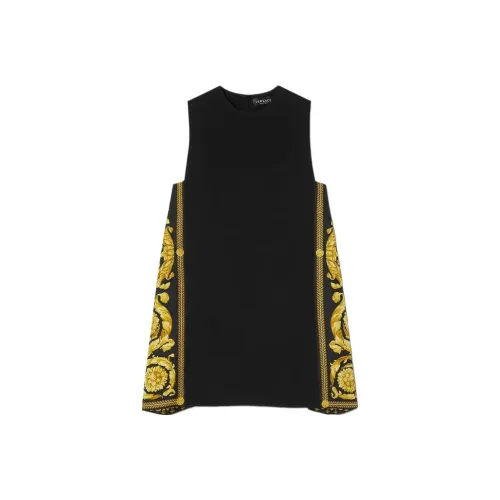 VERSACE SS23 Sleeveless Dress Women's Black ВЕРСАЧЕ SS23 Без рукавов Платье Женское Черное