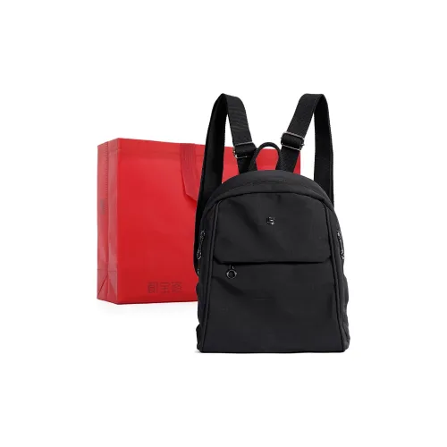 Dubaolu Ткань Рюкзак Средний Женский Черный Светлый Верблюжий Серый