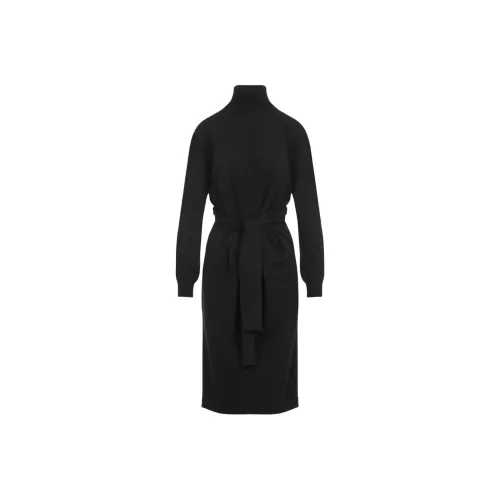 Lemaire Длинное платье с длинными рукавами женское темно-серое