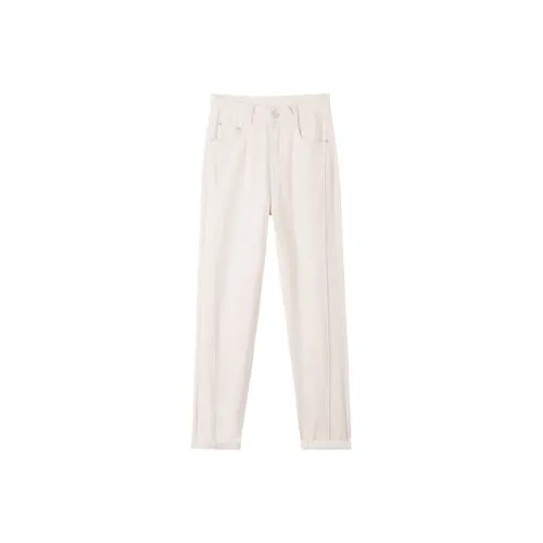 HIPPIEMISS Экрю Женские Джинсы