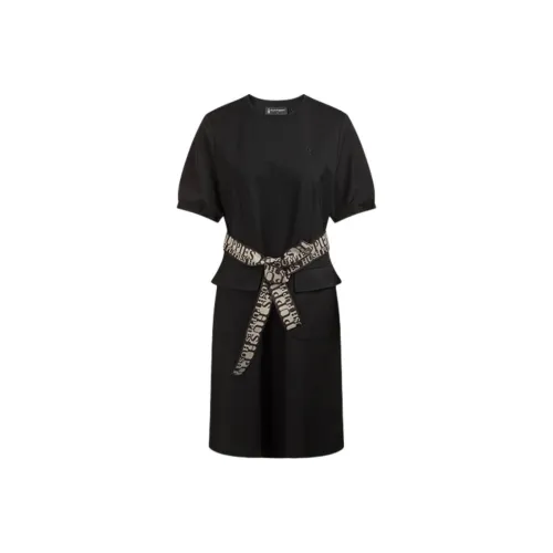 Hush Puppies Короткий рукав Платье Женское Обсидиановый черный