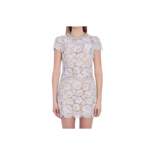 Self Portrait Короткий рукав Платье Женское Светло-фиолетовое