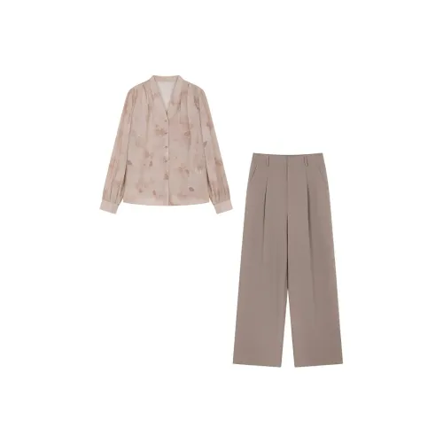 IHIMI Повседневный костюм женский березовый чайный коричневый