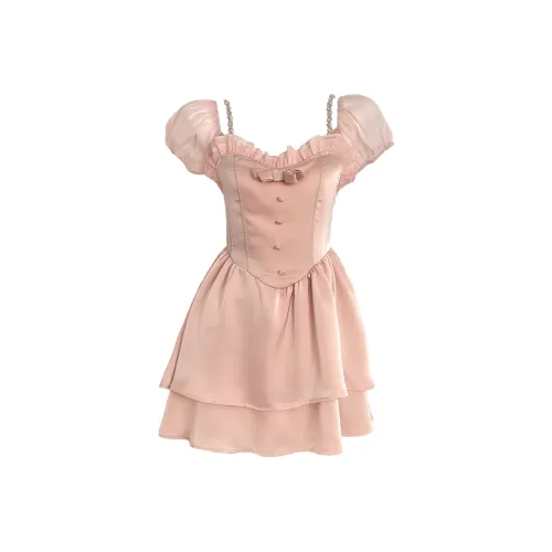 UNION REMOVE Короткий рукав Платье Женское Jenny Розовый