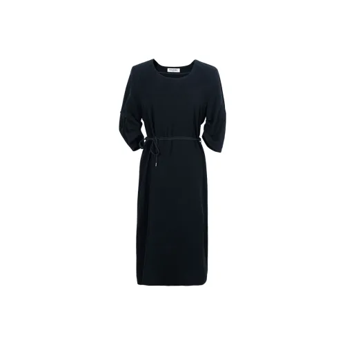 MISSSHINE Черное Женское Длинное Платье с Рукавами