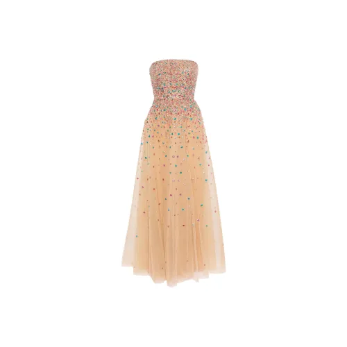 ELIE SAAB Бежевые Женские Платья без рукавов