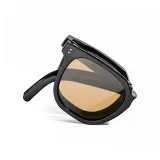 Складной Глянцевый Черный Оправа с Коричневыми Чайными Линзами [222326-C4]