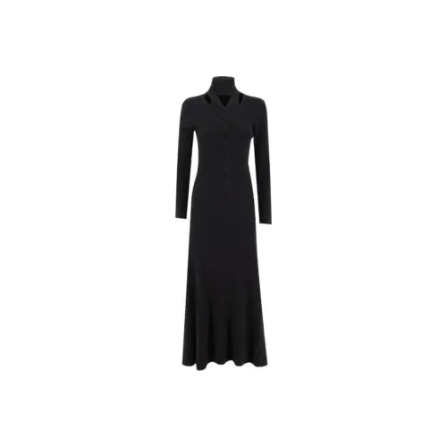 FABIANA FILIPPI Длинное платье с длинными рукавами женское черное