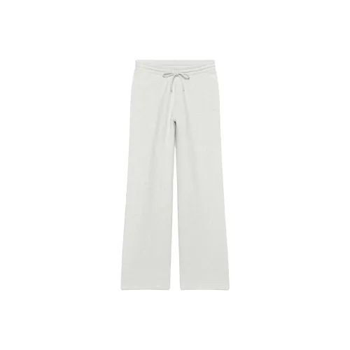 ARITZIA Cozy Fleece Boyfriend Basic Wide Sweatpants Knitted Training Pants Women's Heather Cloud White Heather Cloud White