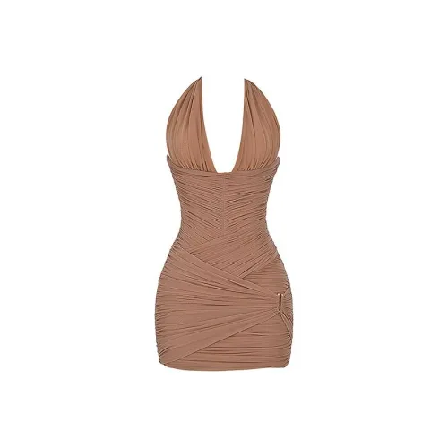 HOUSE OF CB FW23 Laetitia Коллекция Без рукавов Платье Женское Цвет Фундуковый