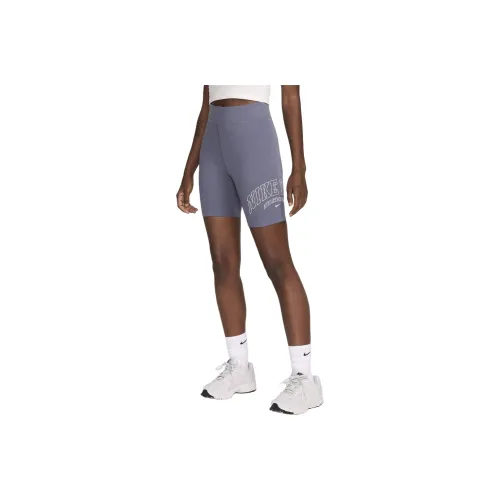 Nike High Waisted 8' Biker Shorts Повседневные шорты Женские Фиолетовые