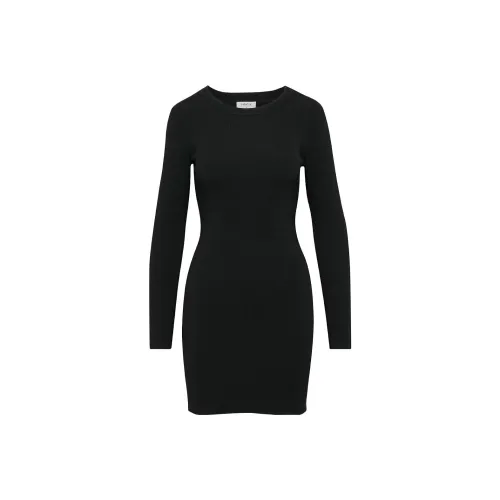 ARITZIA Черный Черный Женские Длинные Платья с Длинными Рукавами