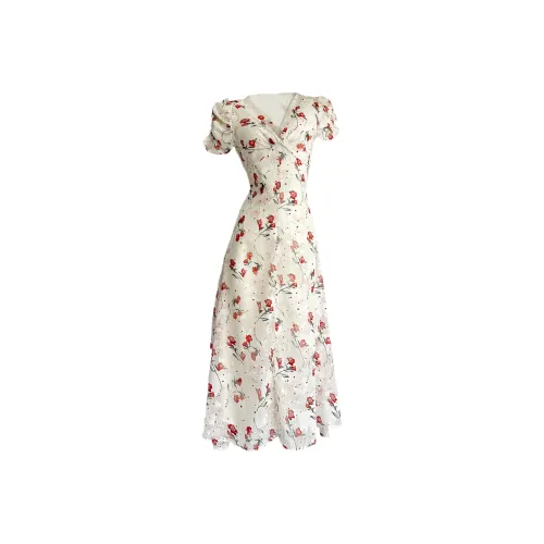 Nooidea Official Короткий рукав Платье Женское Многоцветное с сумкой для покупок в комплекте