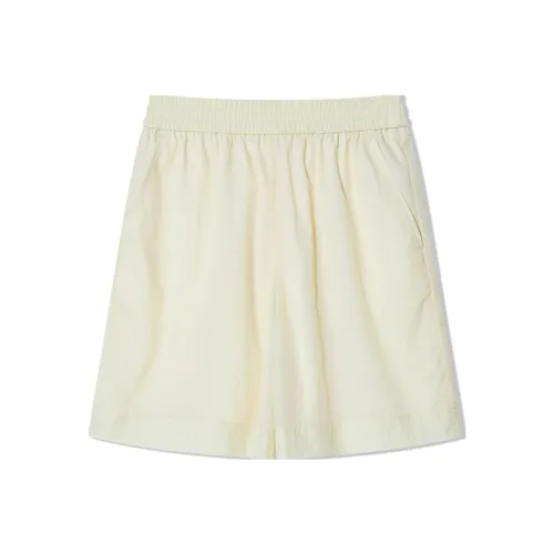 COVERINS Повседневные шорты женские светло-желтые