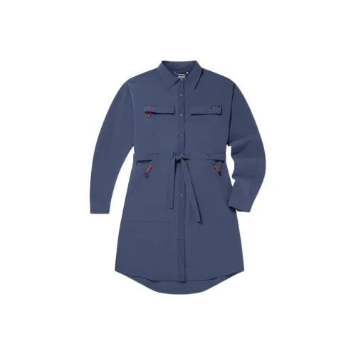 Columbia Фиолетовый Женские Длинные Рукава Платья