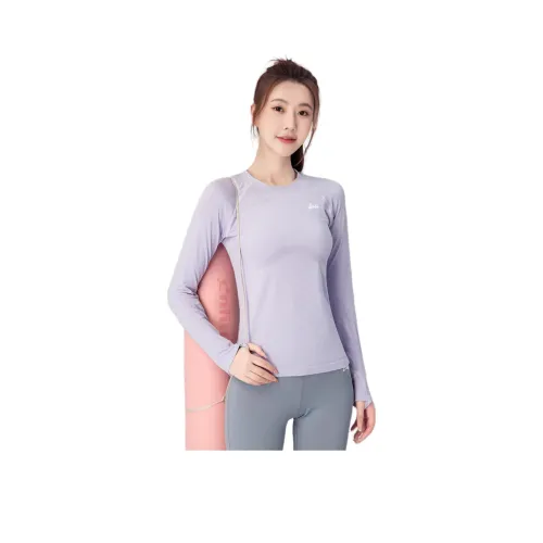 Барби Фиолетовый Женская Йога Т-рубашка