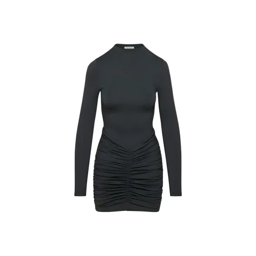 ARITZIA Тень Pera Платье Длинное с длинными рукавами Платье Женское Черный Черный