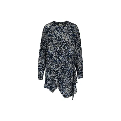 ISABEL MARANT Черное Женское Длинное Платье с Рукавами