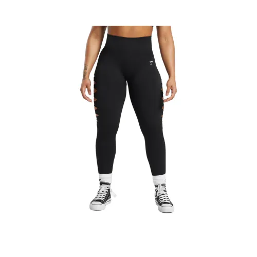 GYMSHARK Леггинсы Женские Черные