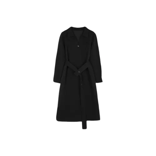 Mo Han Yi Mei Длинный рукав Платье Женское Черное