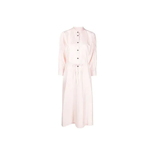 JIL SANDER Розовые Женские Длинные Платья с Рукавами