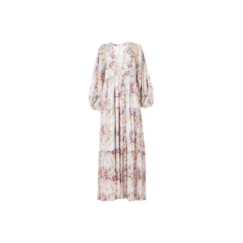 ALLSAINTS Ледяной синий Женские Длинные Платья с рукавами
