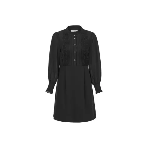 VGRASS STUDIO Black Женские Длинные Рукава Платья