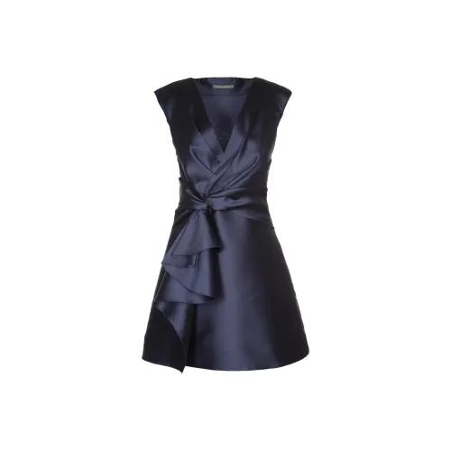 ALBERTA FERRETTI Синее Женское Платье без Рукавов