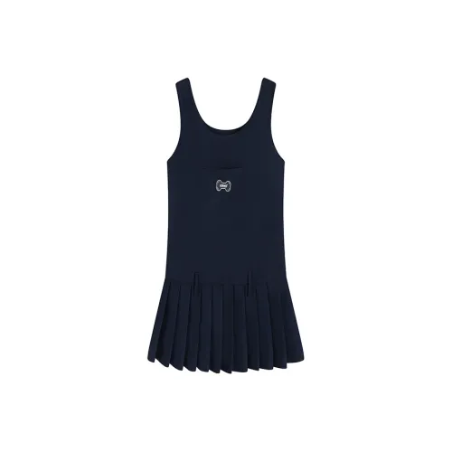 KING PRINCE Без рукавов Платье Женское Темно-синий