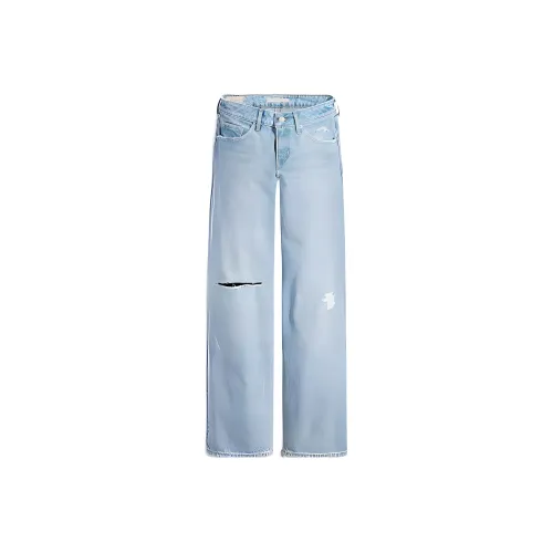 Levis Светло-синие Женские Джинсы