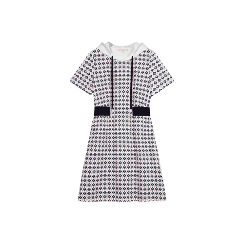 XII BASKET Розовый Женские Короткие Платья с Рукавами