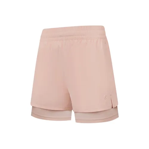 QIAODAN Повседневные шорты женские прозрачно-розовые