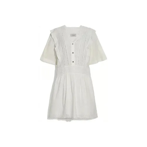 COACH Короткое платье с короткими рукавами женское