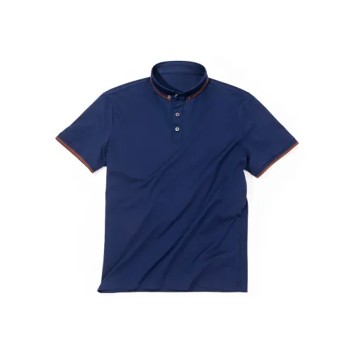 Mr.Bu Глубокое море Синий Мужская Поло